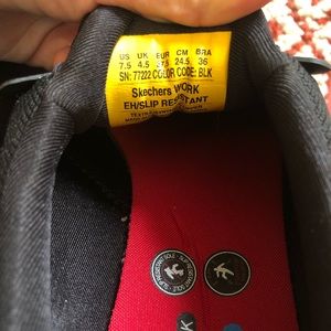 Black Skechers Work Sneakers